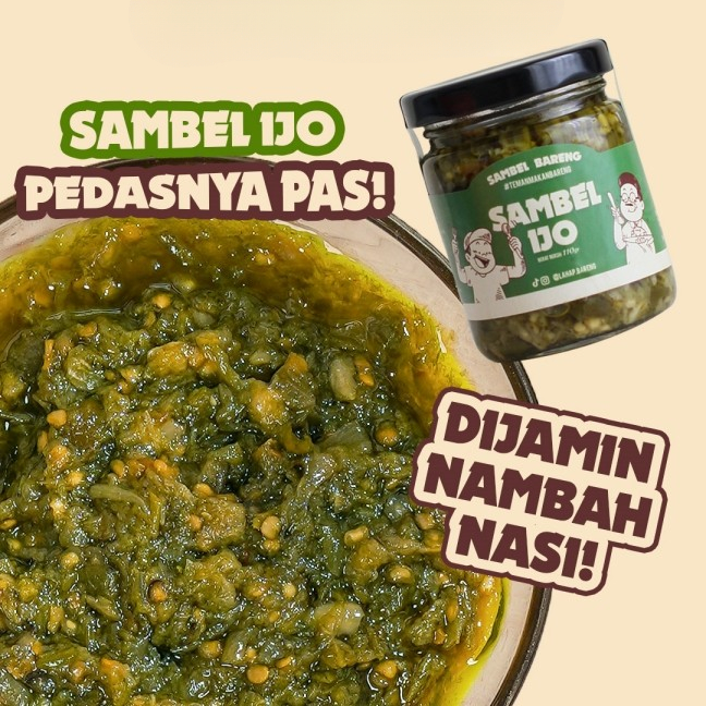 

Sambal Ijo Instan Pedas Gurih Isi 110 Gram