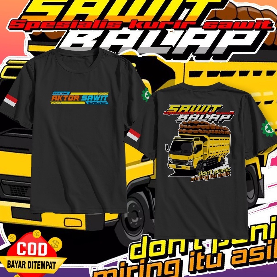 Obral Irit Sumber Rezeki TShirt Kaos Distro Mobil Truk Sawit Balap Kaos Driver Muda Baju Pria Mobil 