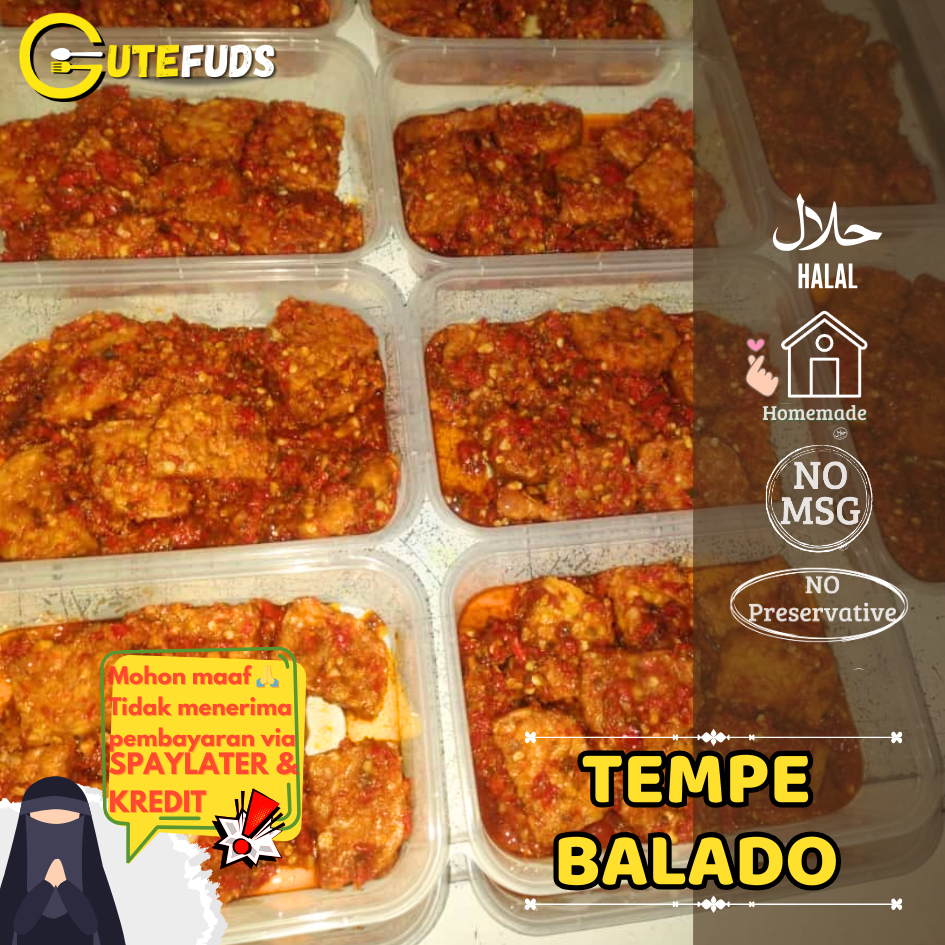 

TEMPE BALADO ready to heat NO MSG HOMEMADE