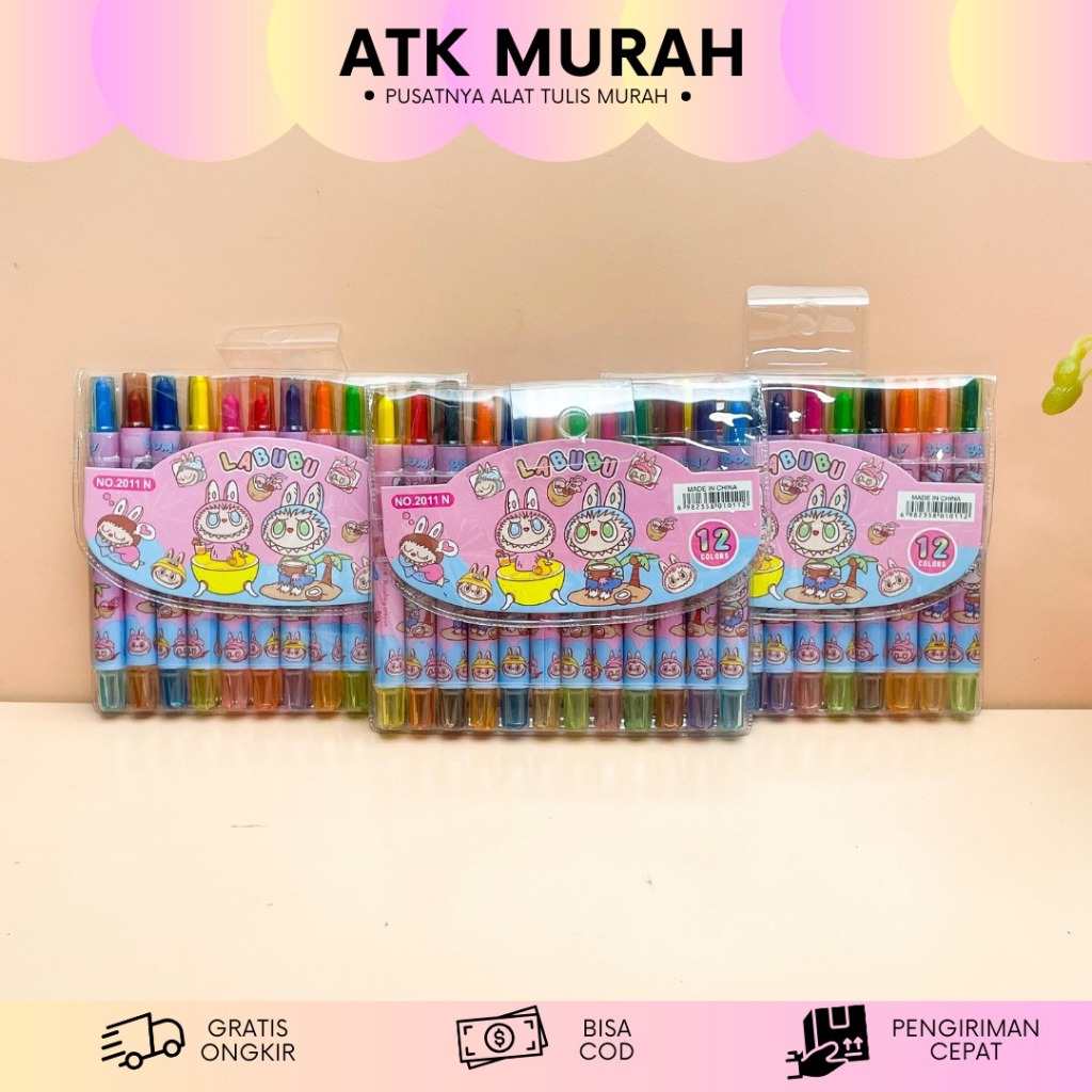 

KRAYON MINI TWIST LABUBU ISI 12 PCS MN-1769 CRAYON PUTAR LABUBU MINI ISI 12 ALAT MEWARNAI MENGGAMBAR MURAH TERJANGKAU COD
