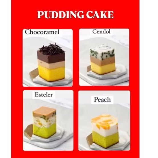 

Spesial Imlek Pudding Cake 1 Box 4 varian Rasa