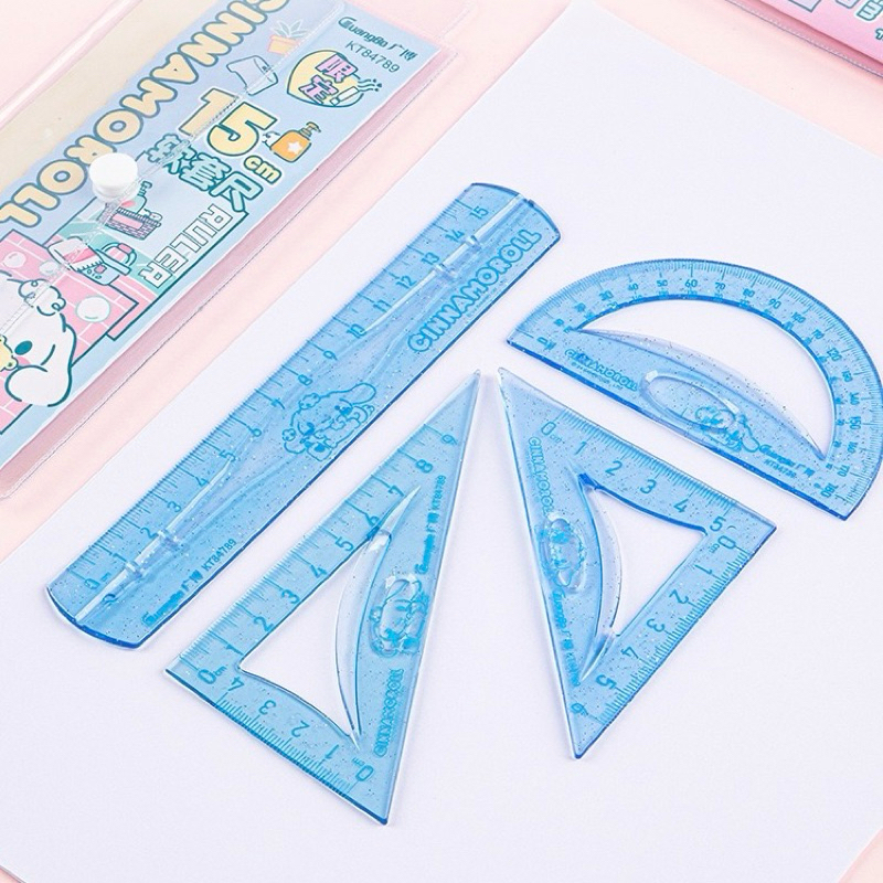

Sanrio Penggaris Motif Ruler Busur Elastis Set 4Model #KS0