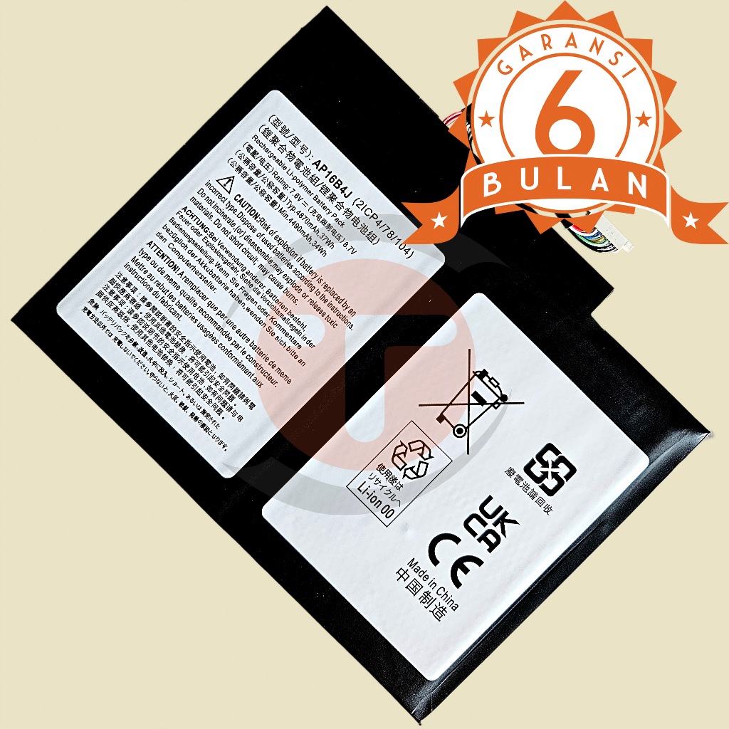 Baterai Untuk Acer Aspire Switch Alpha 12 SA5-271 SW512-52-363J SW512-52P-79QG A54QB6 SW713-51GNP-84