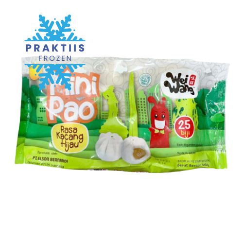

WEIWANG MINIPAO RASA KACANG HIJAU 440GR ISI 23 BONUS 2