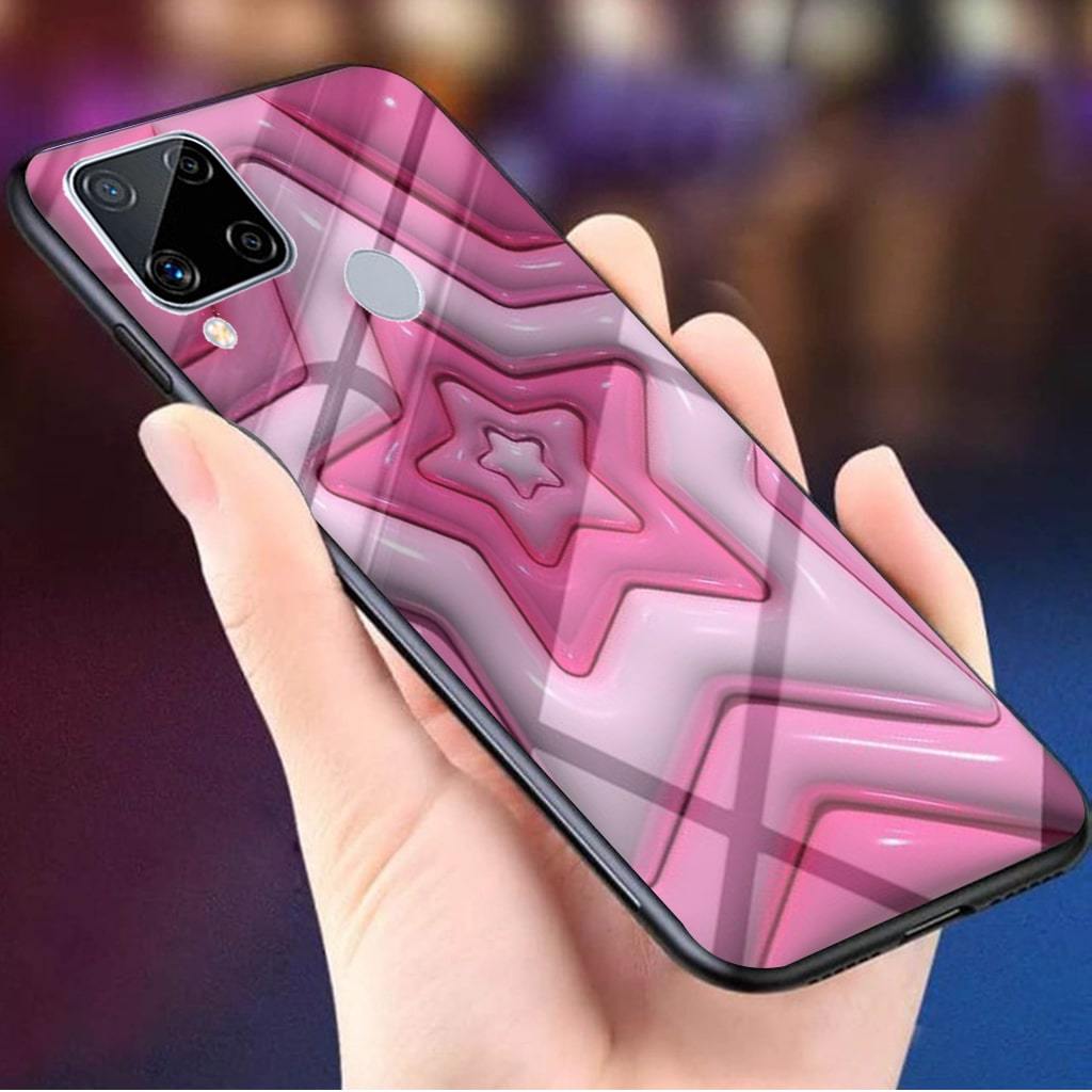 (B10) Casing Glass Realme C15 C20 C11 C21 C1 C2 C3 C25 C35 C55 C21Y C25Y C30 - Softcase Viral - Case