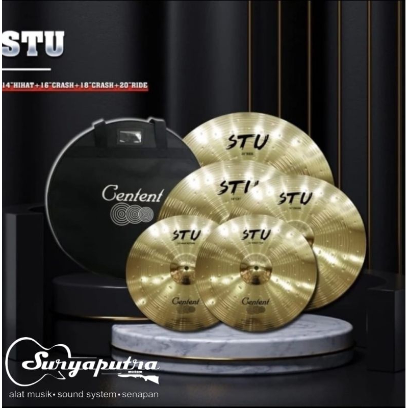 Centent STU 14161820 cymbal set + bag