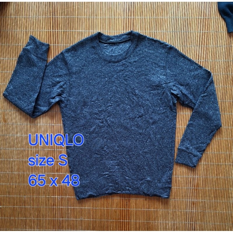 Sweater UNIQLO Knitwear Crewneck Rajut Pria