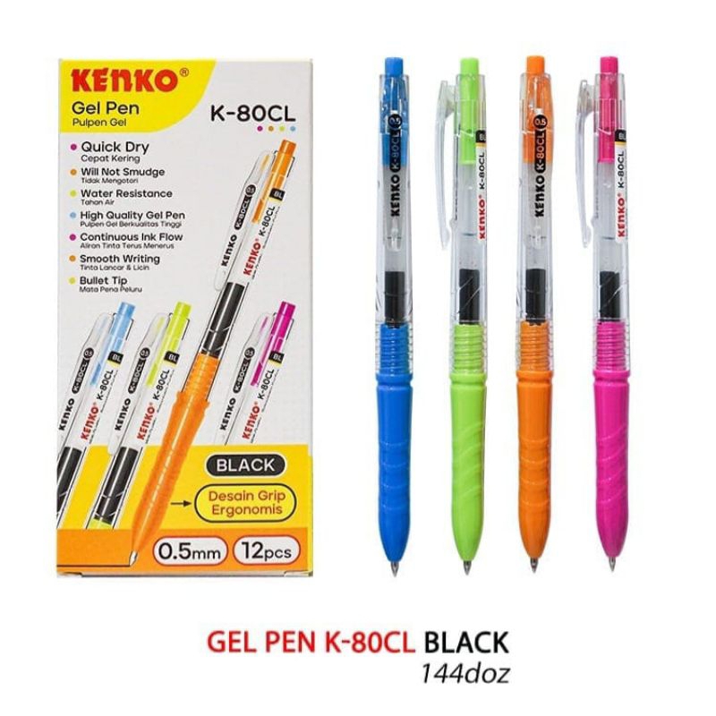 

Pulpen K80 CL KENKO 0.5 MM (Isi 12 Pcs)