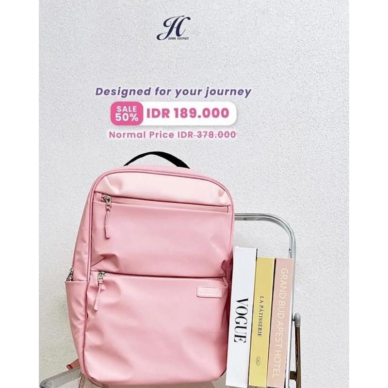 JIMS HONEY - TORA BACKPACK TAS RANSEL SEKOLAH KERJA