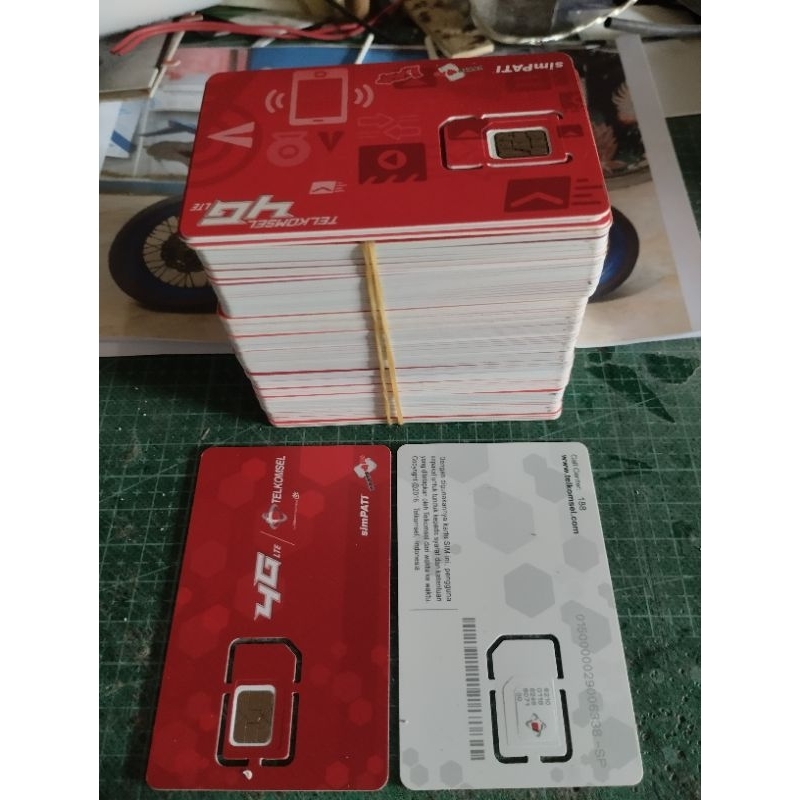 bahan buat miniatur motor cangkang kartu perdana