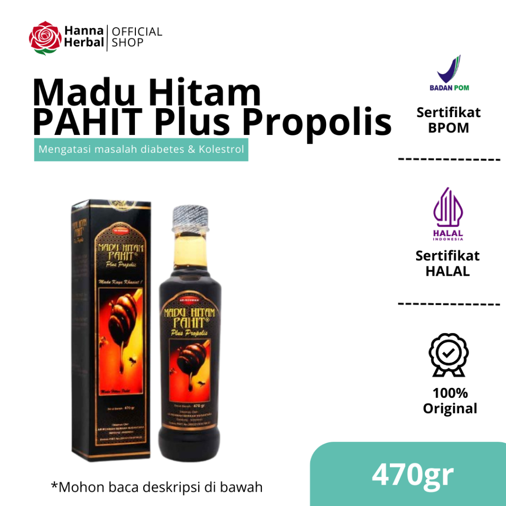 

MADU HITAM PAHIT ARROHMAH 470 GR