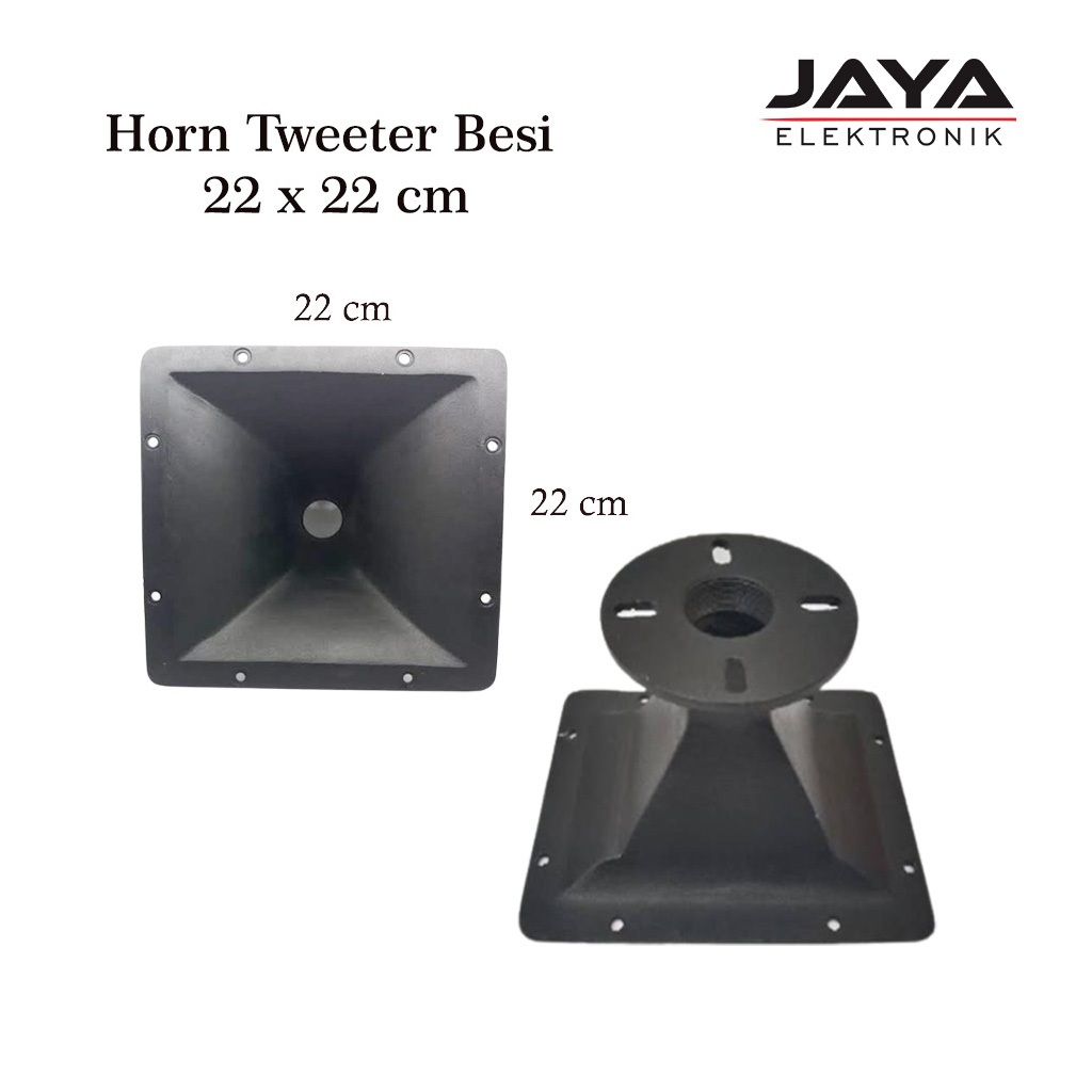 Horn Corong Tweeter Besi Cor 22x22 cm Universal/Corong Twitter Besi 22x22 cm