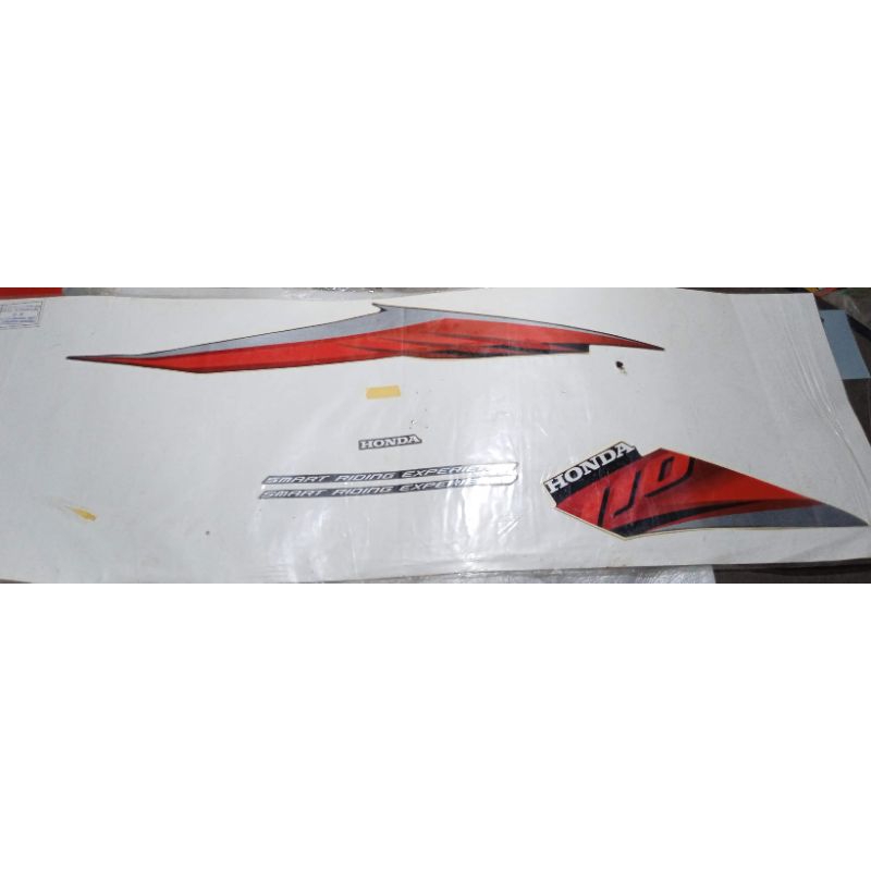 871x0 Kww a00 zbl original AHM Astra Honda motor stripe type red L striping stiker box cover body se