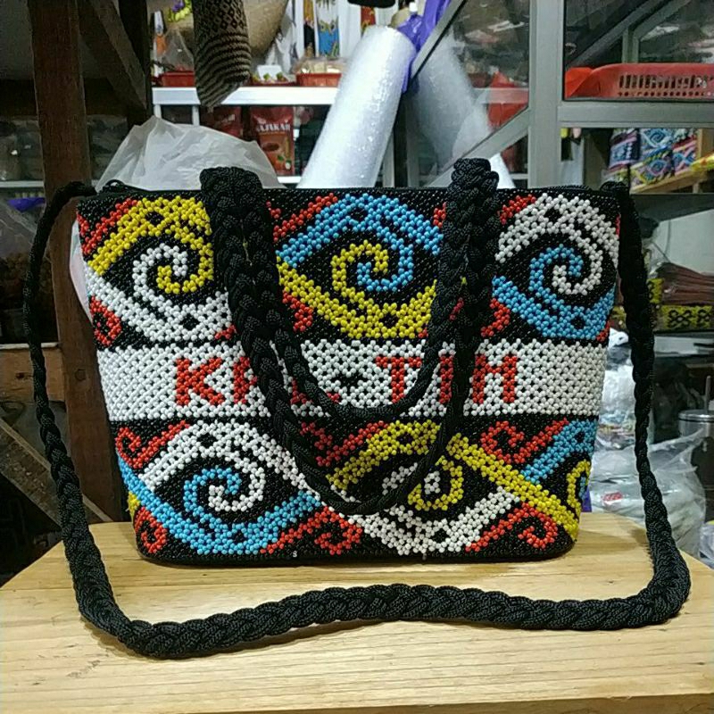 Tas manik selempang plus tenteng tiung KAL-TIM khas kalimantan