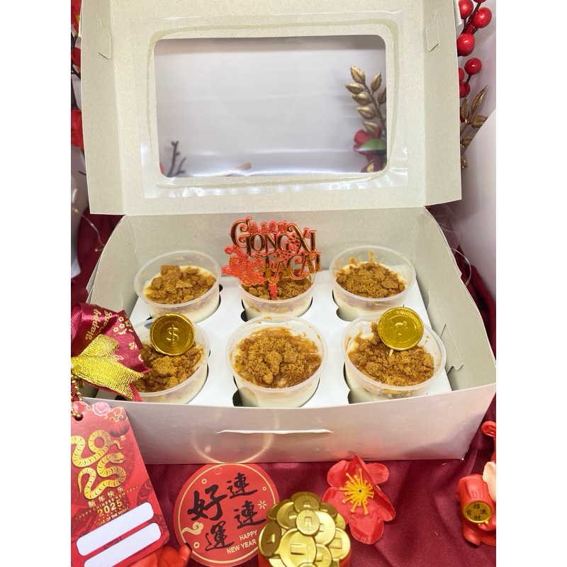 

PEMESANAN H-1 // Lotus Pudding Hampers Imlek 6 Cup / CNY - Palembang