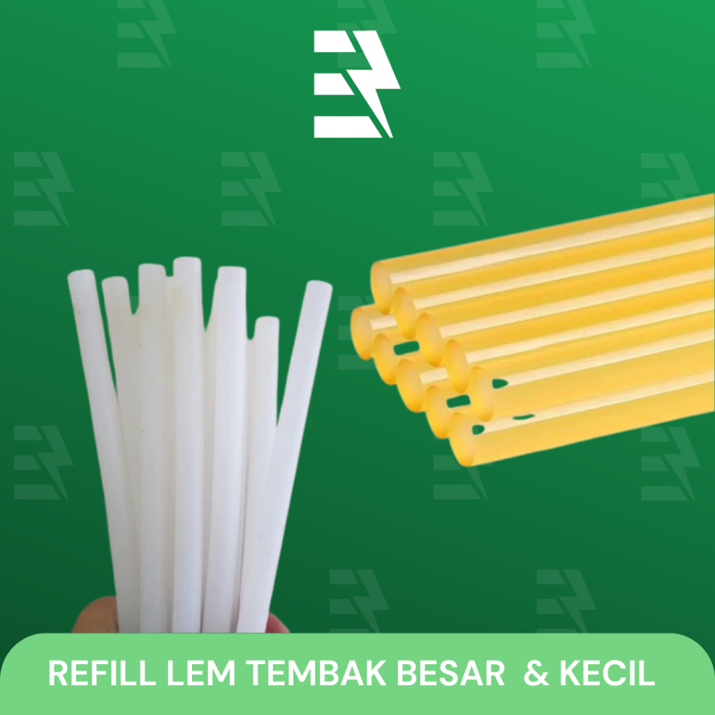 

REFILL LEM TEMBAK GLUE GUN KECIL DAN BESAR / REFILL ISI ULANG PEREKAT HOT MELT KECIL DAN BESAR