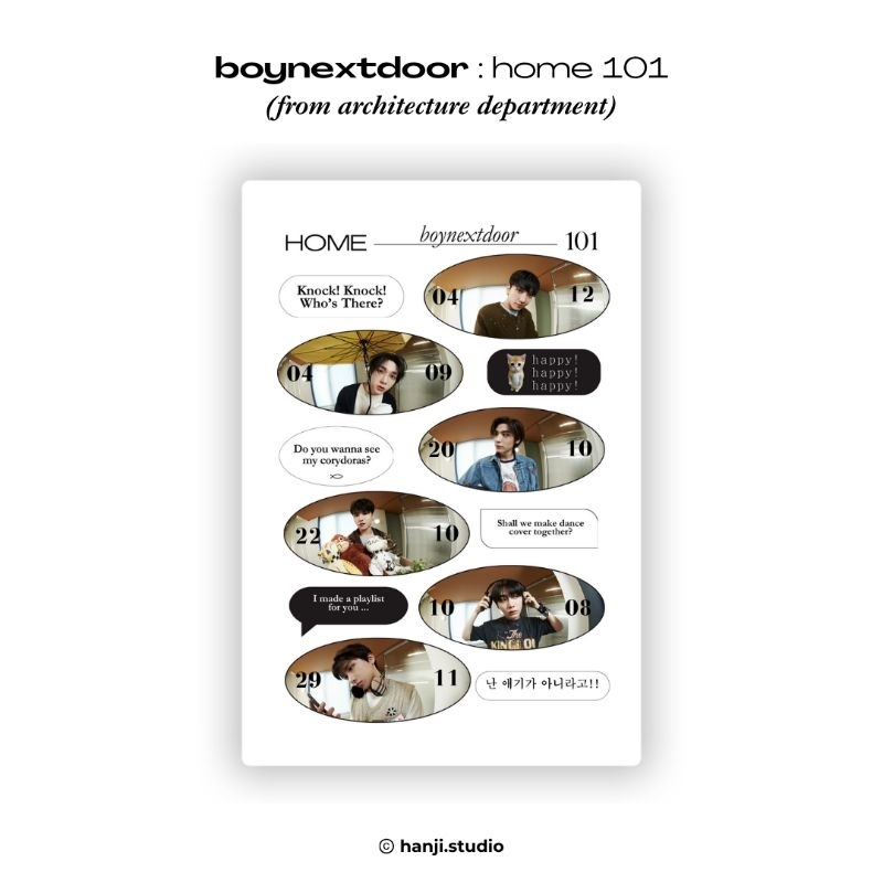 

boynextdoor : home 101 sticker by hanji studio