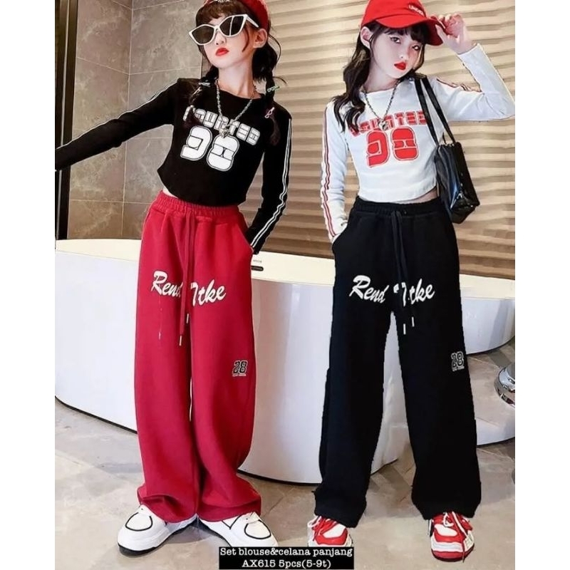 AX615 Set Blouse & Celana Panjang