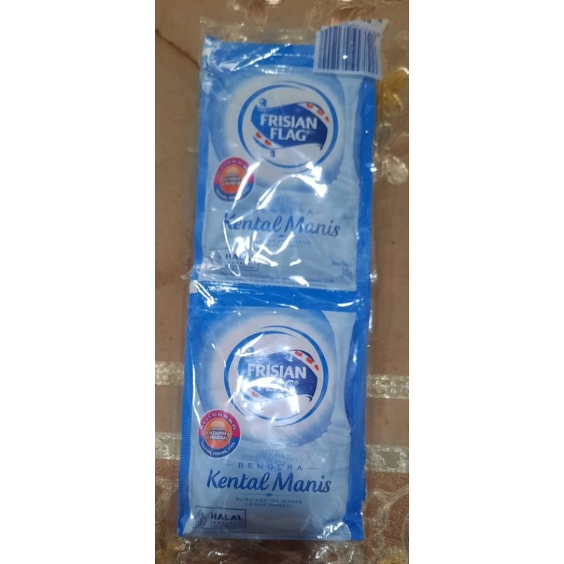 

Susu Bendera Sachet Rasa Kental Manis 38gram 1 Pak