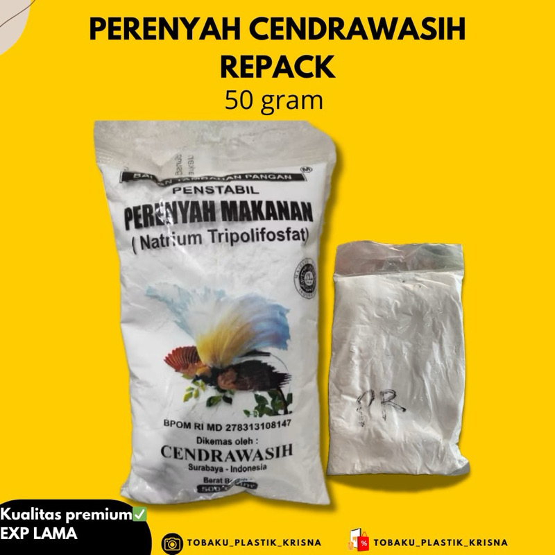 

PERENYAH MAKANAN CAP CENDRAWASIH REPACK 50gram