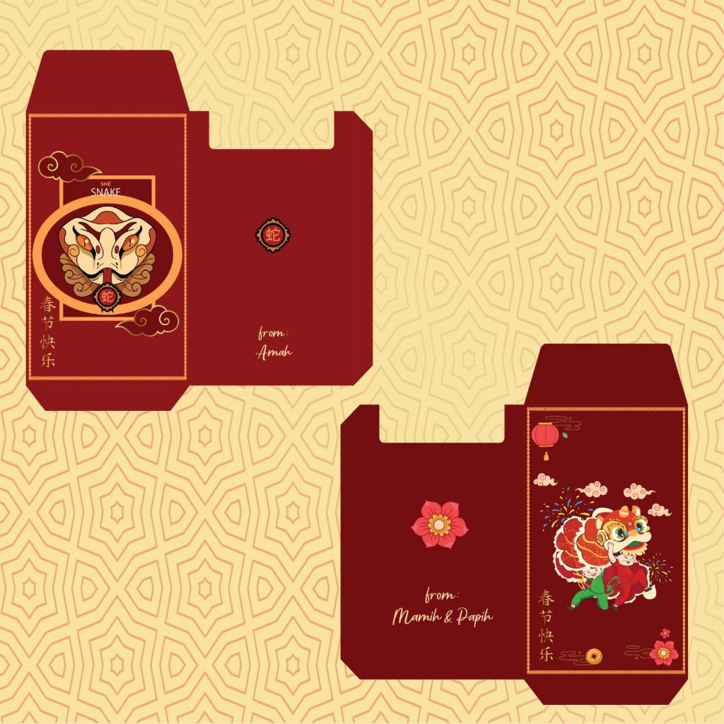 

ANGPAO IMLEK CUSTOM AMPLOP MERAH ANGPAU IMLEK HAPPY CHINESE NEW YEAR
