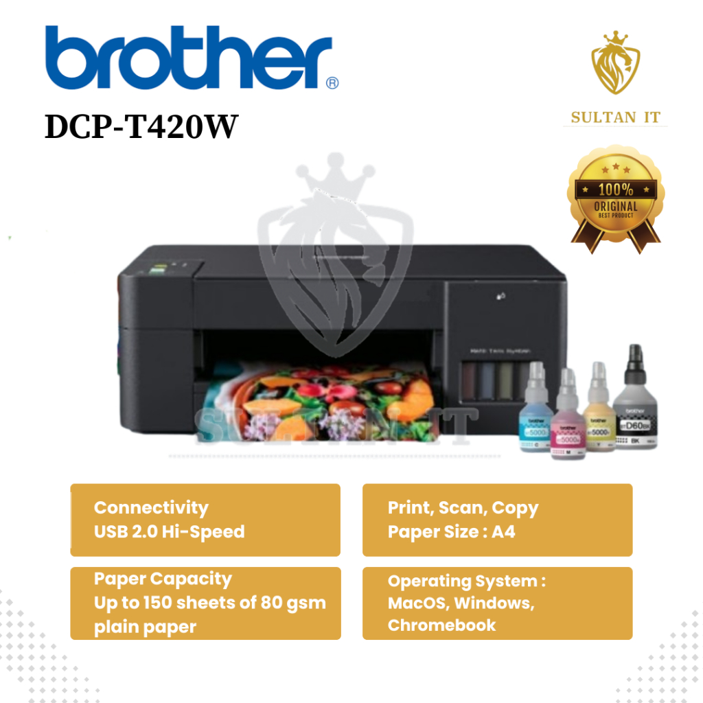 Brother Printer Black DCP T420W / T 420W / T 420 W