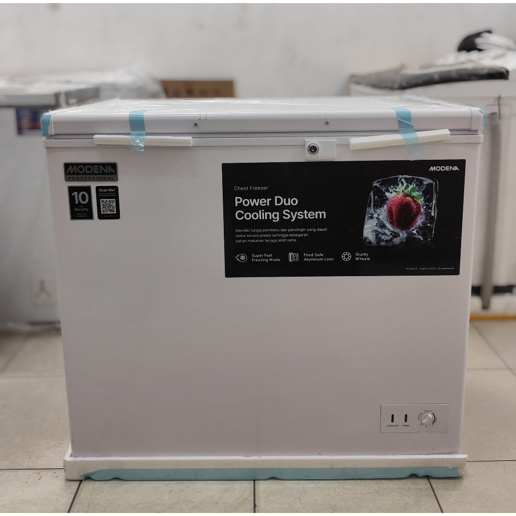 FREEZER BOX MODENA 200 LITER MD-0211MAWH Garansi Resmi 10 Tahun