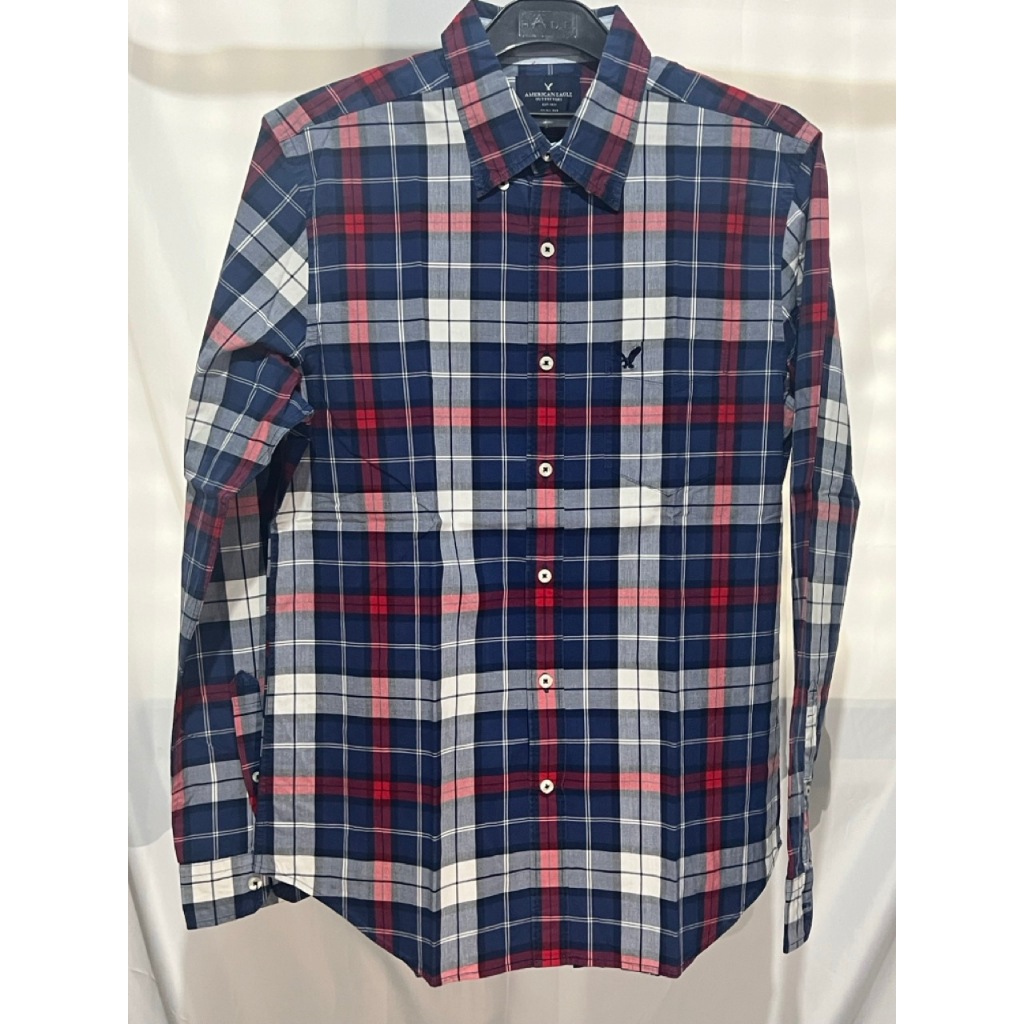[USED LIKE NEW] American Eagle Long Sleeve Shirt Formal Kemeja Lengan Panjang Kotak-kotak | baju pre