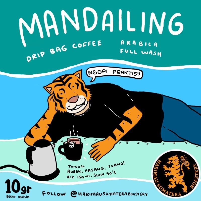 

Drip Bag Kopi - Mandailing Full Wash 10gr