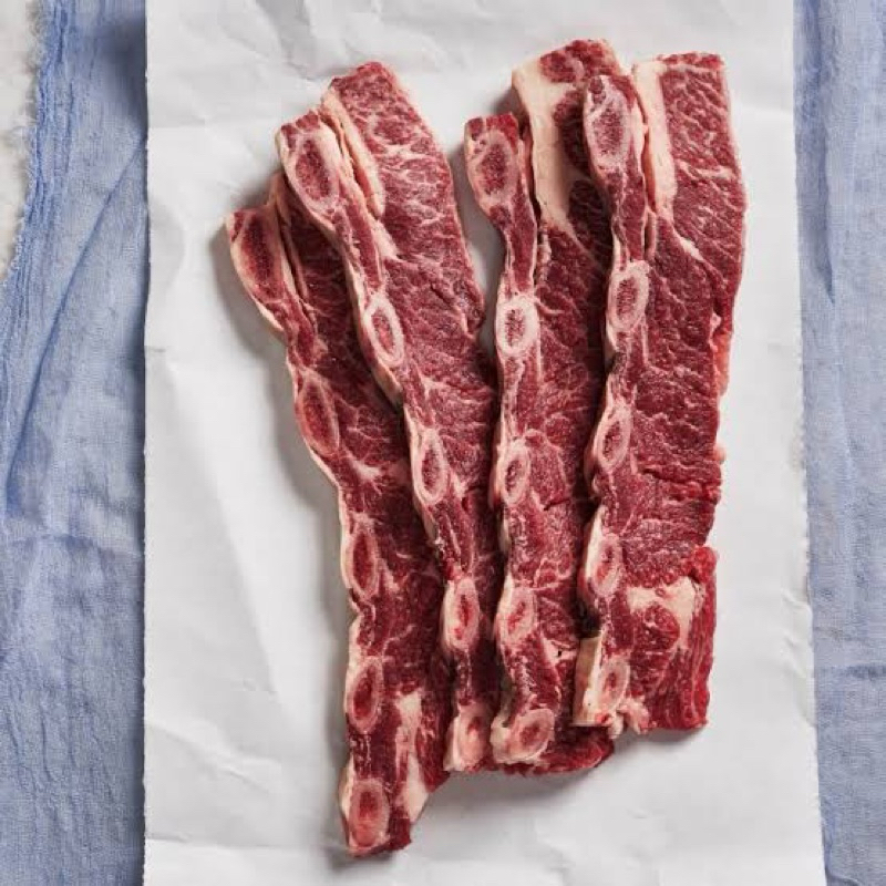 

[GRASS FED] Daging Sapi Iga Galbi King Karubi Ribs Bone in Australia 1kg