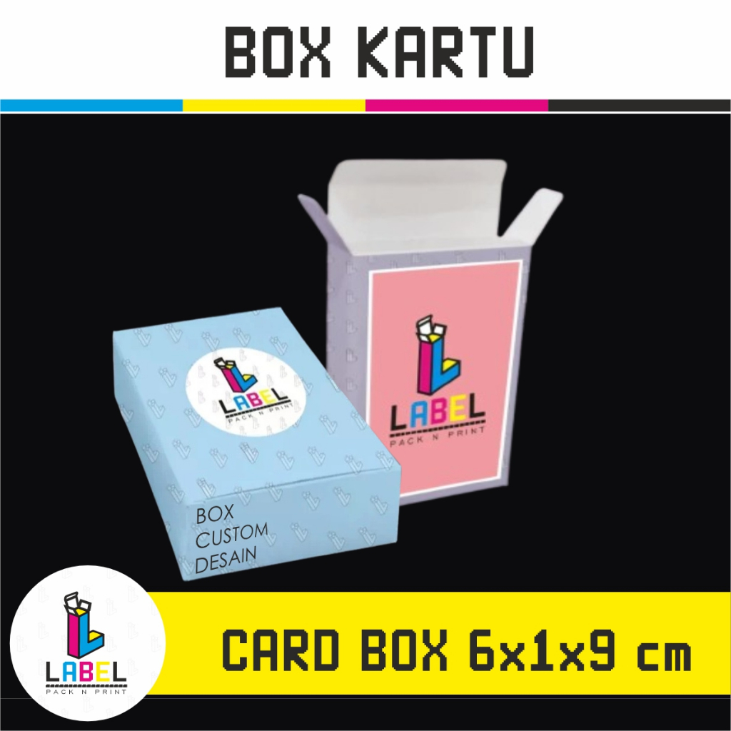 

DUS / BOX KEMASAN UKURAN 6x1x9 cm Custom Desain Fullprint