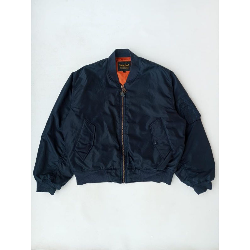 Bomber Jacket MA-1 Warm Heart (Navy) Second Original