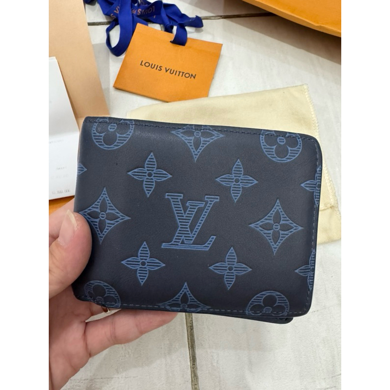 Dompet Louis Vuitton LV monogram navy authentic