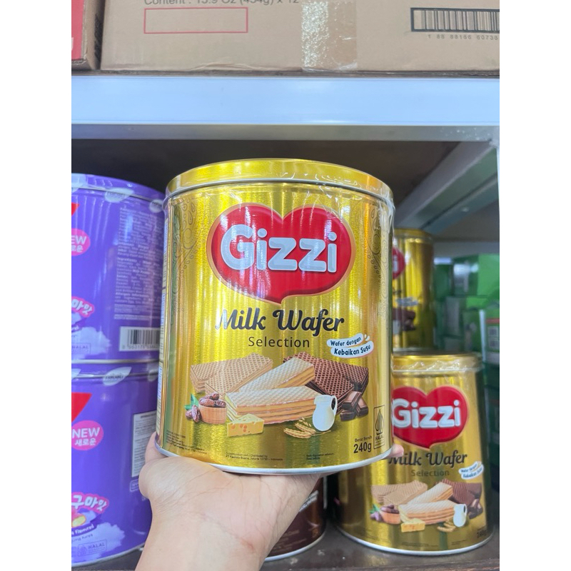 

Gizzi milk biskuit selection kaleng 240gr