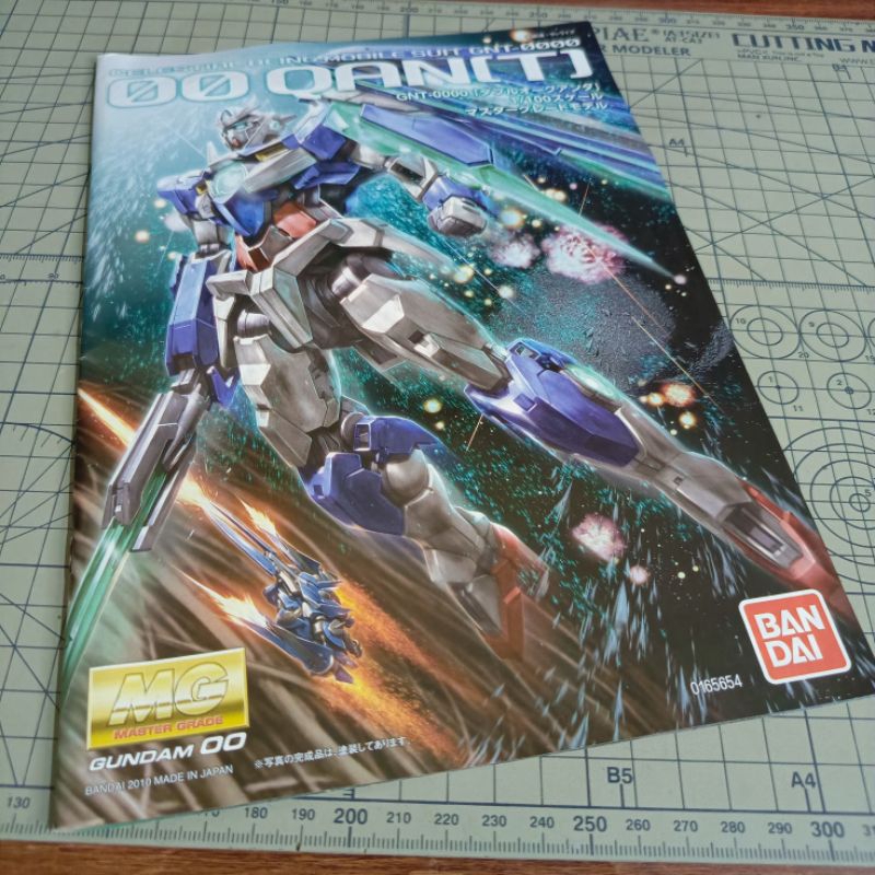 MANUAL BOOK BANDAI MG 1/100 MASTER GRADE GUNPLA GUNDAM OO 00 QANT QAN T QAN[T] PART PARTS