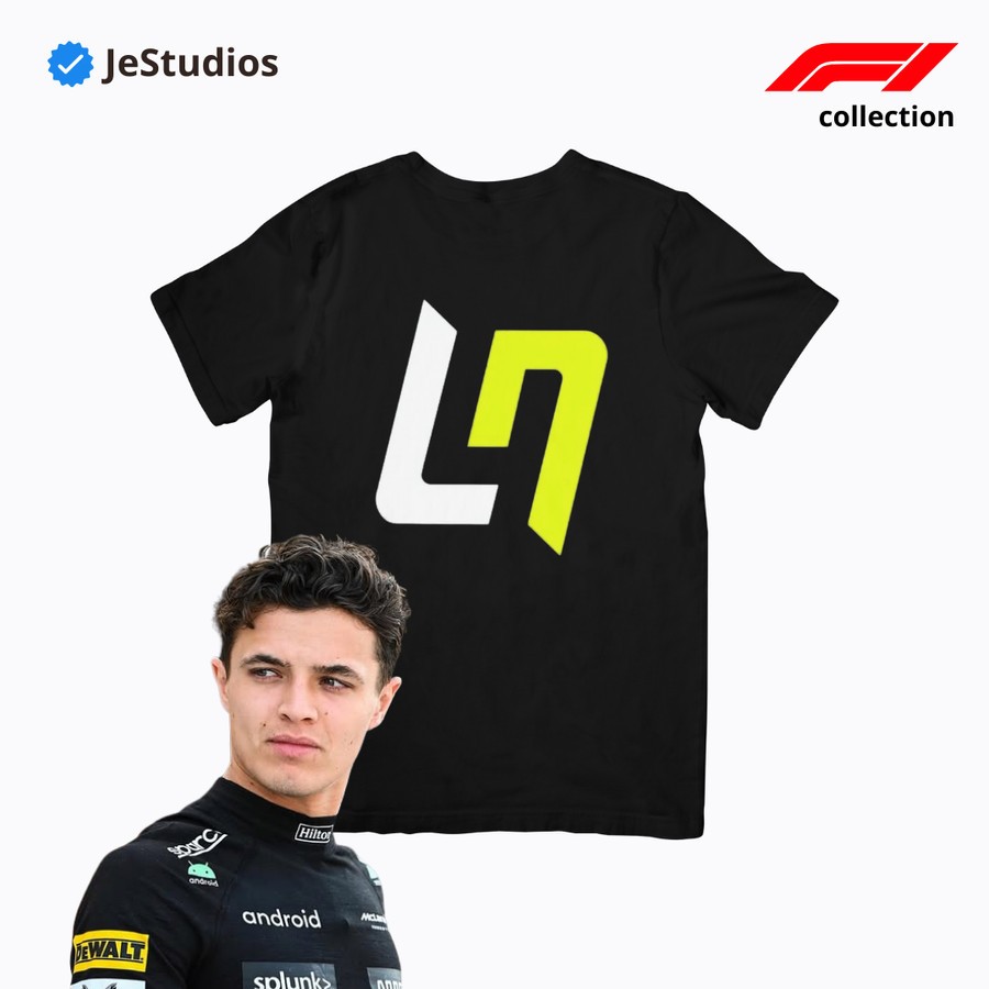 Kaos Distro F1 Lando Norris Formula 1 McLaren T-Shirt Tshirt T Shirt