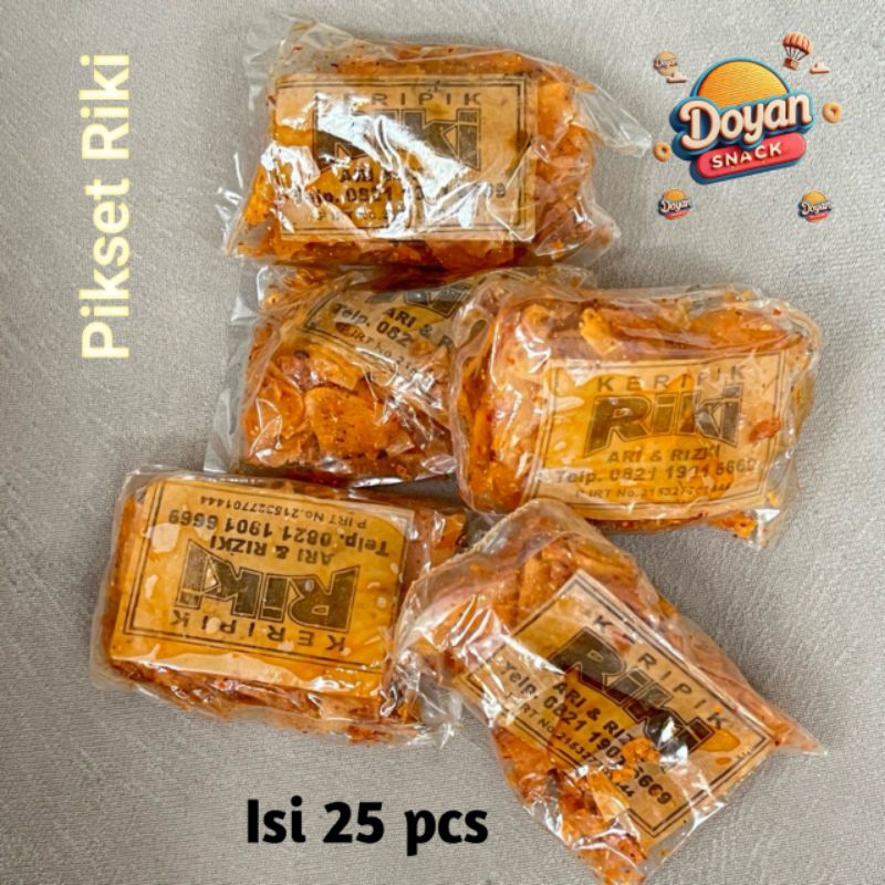 

Keripik Setan Pikset Keripik Singkong Riki Isi 25pcs Berat 360g Super Pedas Kemasan Warung Cimahi Pojok Bandung