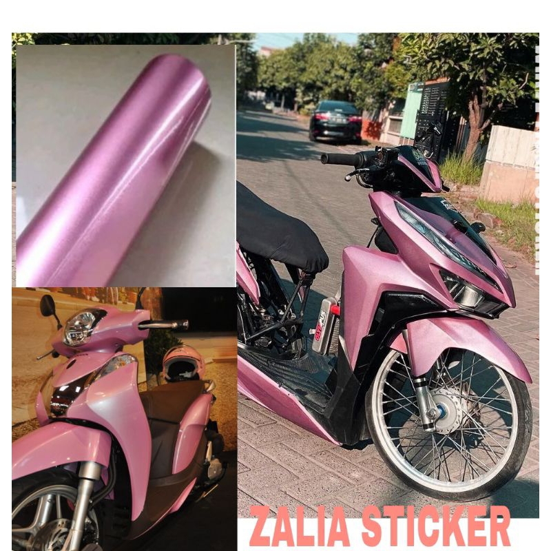 SKOTLET STIKER MOTOR PINK MUDA CANDY SKOTLET PINK MUDA METALIK CANDY SKOTLET PINK MAGENTA CANDY SCOT
