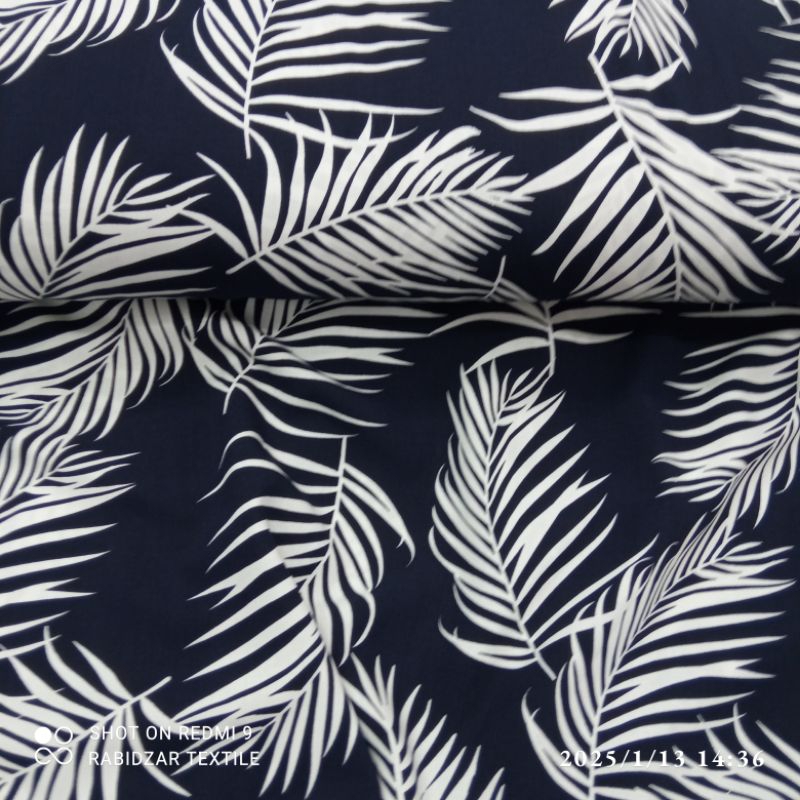 Rabidzar Textile Motif Daun Hitam rayon premium garment import