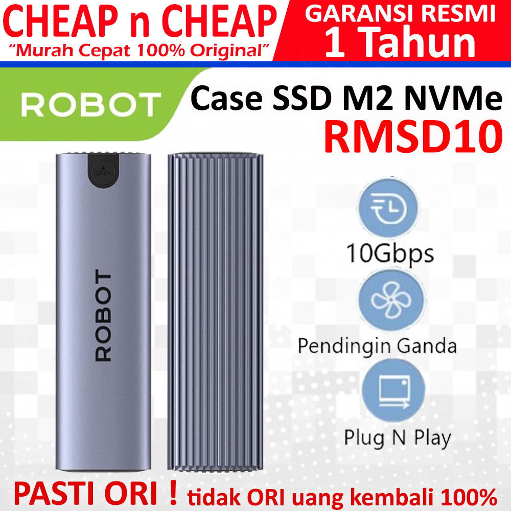 Robot RMSD10 Enclosure NVMe M.2 10Gbps Casing NVME SSD Enclosure