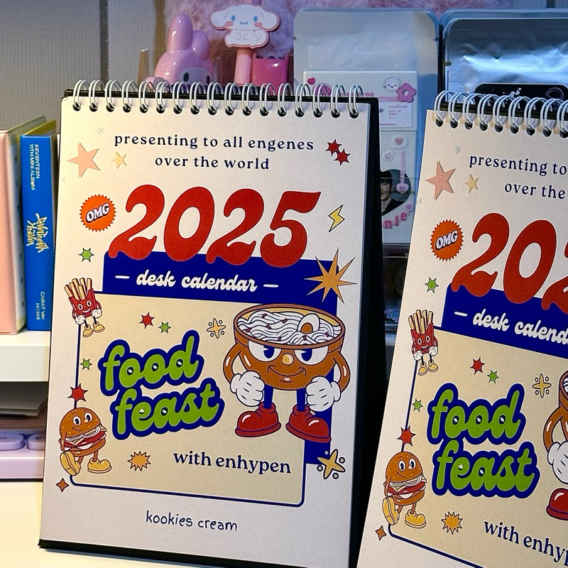

2025 Desk Calendar with Enhypen | Food Feast with Enhypen Calendar by Kookies Cream