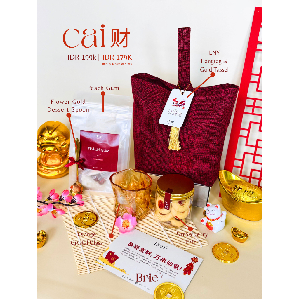 

Cai (财 - Kekayaan) - Hampers Imlek Chinese New Year Gift By Brie