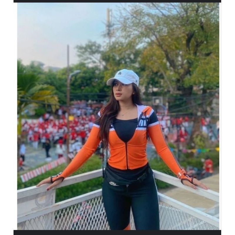 BAJU SENAM BERKUALITAS SXB SPORT JACKET KETAT CROP HOODIE AND LEGGING WANITA