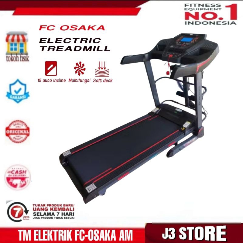 alat Fitness treadmil elektrik Autoinclane Fc-Osaka Am(Original)treadmil Listrik 4 in 1