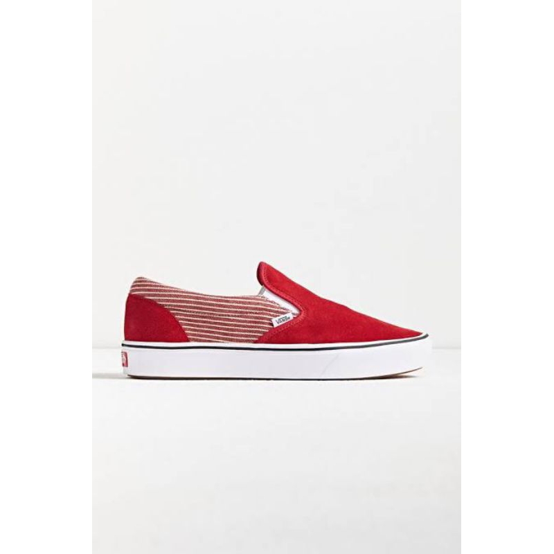 Vans Slip On Comfycush Stripe Chilipepper Original Resmi PT Navya