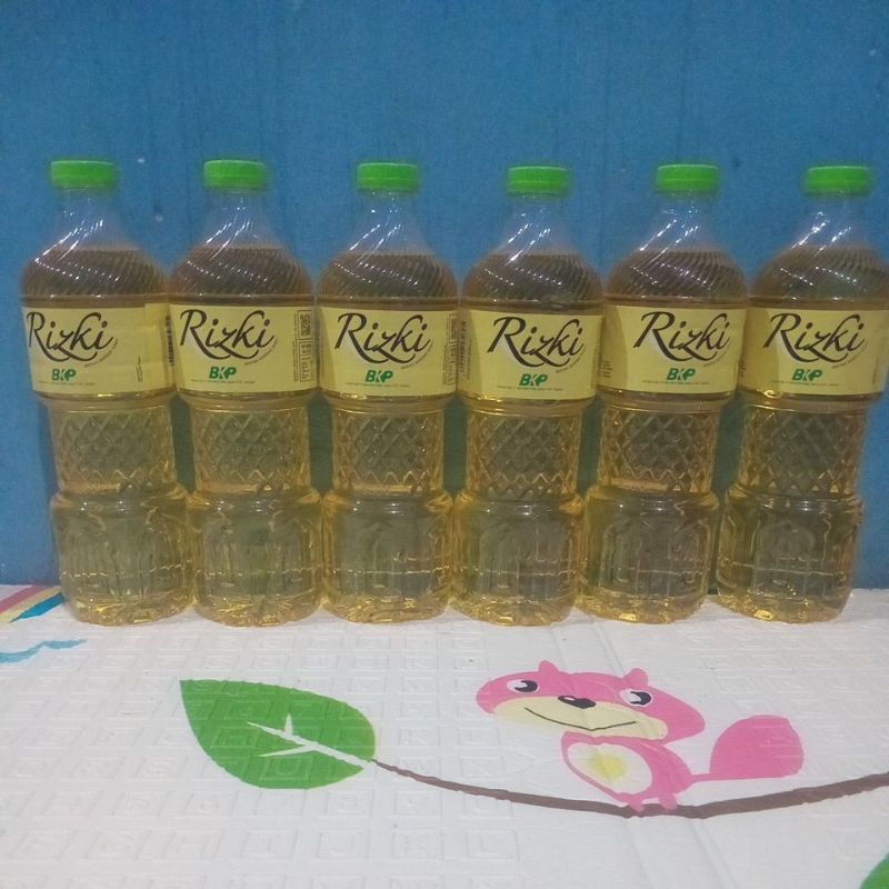 

Minyak goreng rizki 800ml (6 botol )