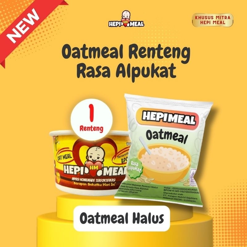 

oatmeal alpukat HALUS 1 renteng