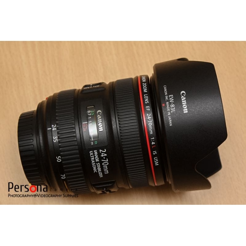 Lensa Canon 24 70mm F4L IS USM Ultra Sonic. Mulus