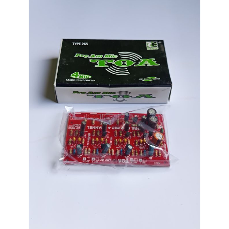 Kit pre amp mic 4 channel TOA