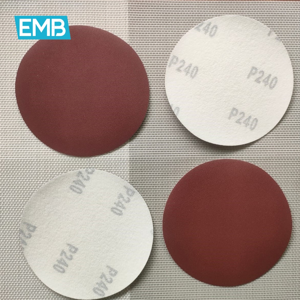 Grosir Amplas Velcro 5 Inch P240 - abrasive paper grit 240 bulat tempel perkakas kayu / grid halus